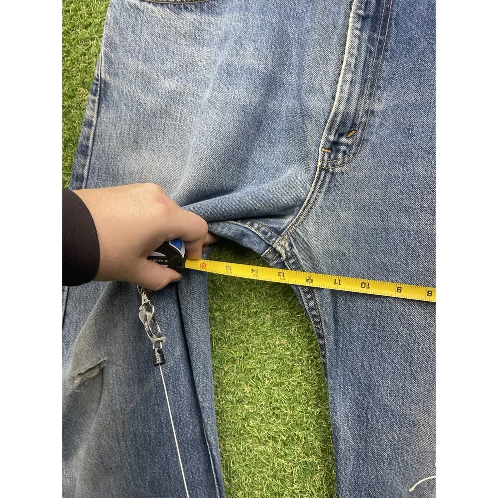 Vintage 90s Levis 505 Jeans Mens 38x34 Red Tab Straight Leg Medium Wash 1999